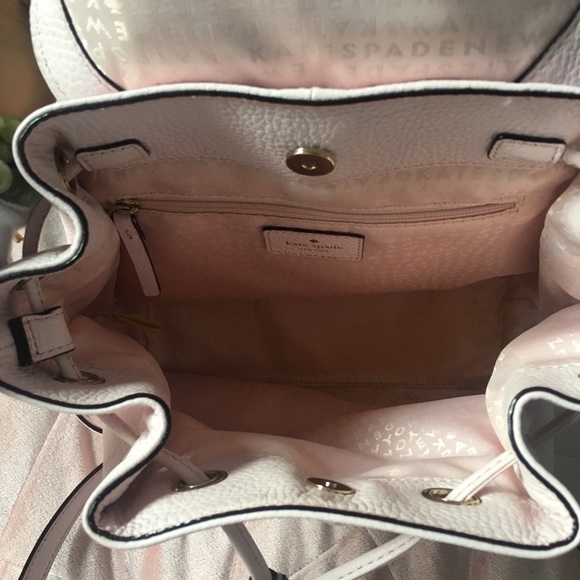 Pink Pebbled Leather Kate Spade Backpack - Picture 2 of 4